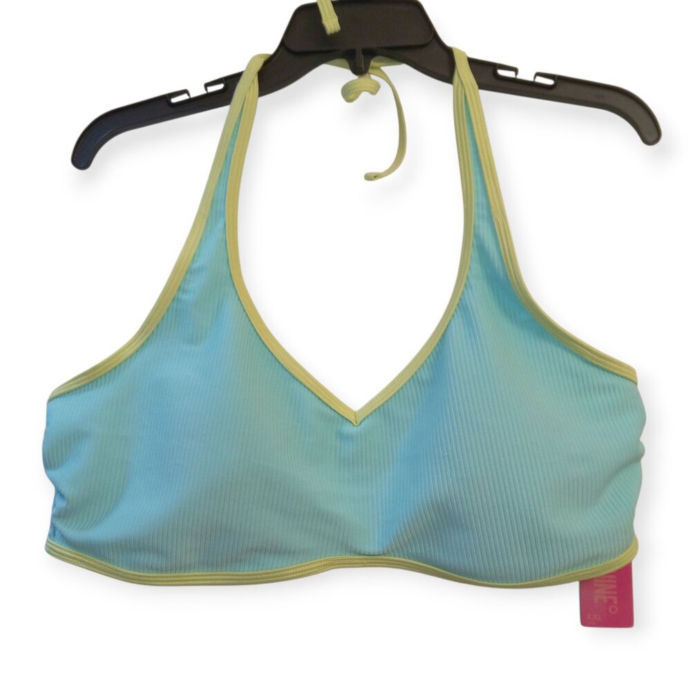 NINETY NINE TEAL BIKINI TOP Size XXL/19